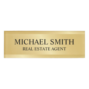 Badge D'identification Professionnel Gold personnalisé