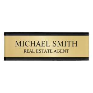 Badge D'identification Professionnel Gold personnalisé