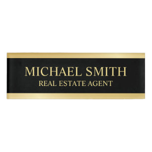 Badge D'identification Professionnel Gold personnalisé