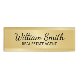 Badge D'identification Professionnel Gold personnalisé