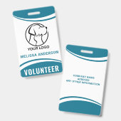 Badge d'identification professionnel personnalisé  (Avant & arrière)