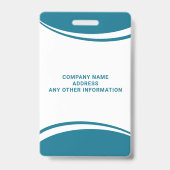 Badge d'identification professionnel personnalisé  (Arrière)