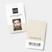 Badge d'identification professionnelle personnalis (Avant & arrière)