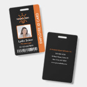 Badge d'identification professionnelle personnalis (Recto et verso)
