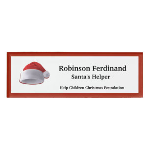 Badge D'identification Professionnels Fêtes de Noël Personnaliser