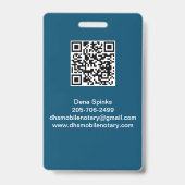 Badge d'identification publique du notaire (Dos)