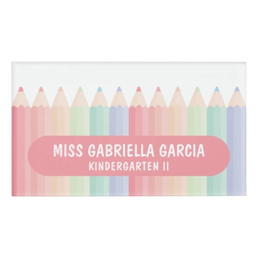 Badge D'identification Rainbow Teacher School (Devant)