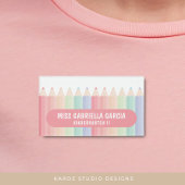 Badge D'identification Rainbow Teacher School