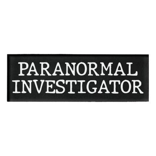 Badge D'identification Recherche paranormale chasse aux fantômes EVP (Devant)