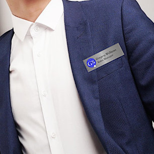 Badge D'identification Regarder en métal Logo de l'entreprise Nom de l'em