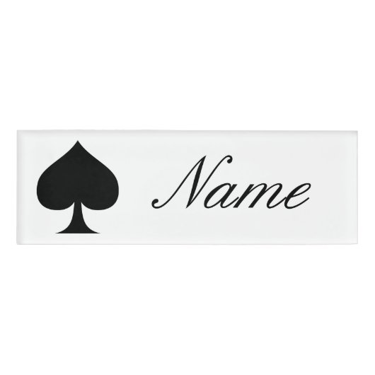 Badge D'identification Reine noire de pique Black Thunder_Cove (Devant)