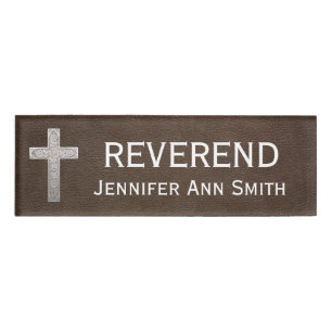 Badge D'identification Révérend honorifique religieux de titre
