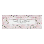 Badge D'identification Rose Garden Blush | Balise de nom (Devant)