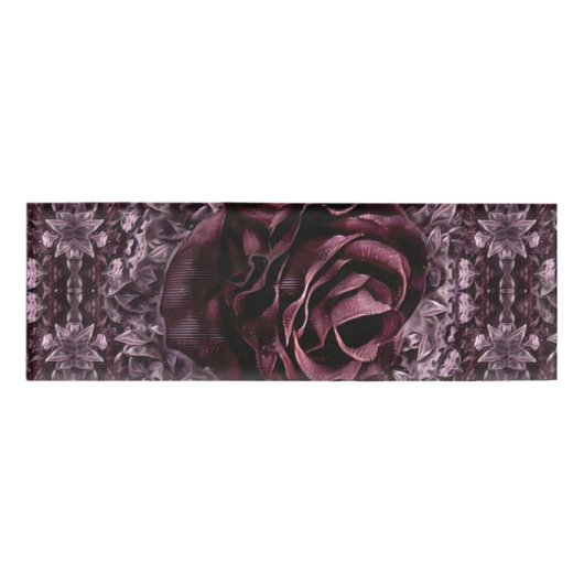 Badge D'identification Rose Mandala (Devant)