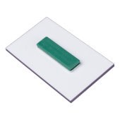 Badge D'identification Royal Purple Plain Elegant Minimalist Calligraphy (Dos)