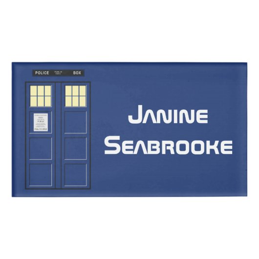 Badge D'identification Royaume-Uni - Blue Police Public Call Box 1 (Devant)