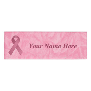 Badge D'identification Ruban rose concepteur