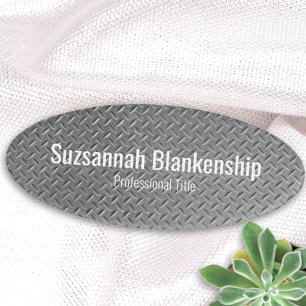 Badge D'identification Rustic Faux Metal Diamond Plaque Nom Modèle de bal