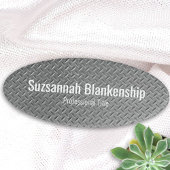 Badge D'identification Rustic Faux Metal Diamond Plaque Nom Modèle de bal