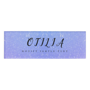 Badge D'identification Salon de beauté parties scintillant Ombre