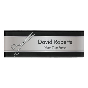 Badge D'identification Salon de coiffure de salon de coiffure de coiffeur
