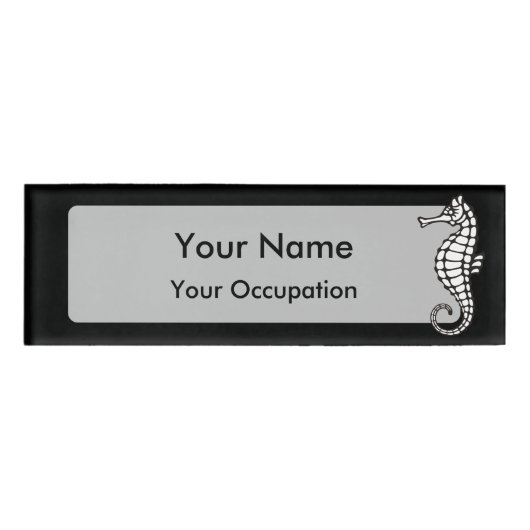 Badge D'identification Seahorse White (Devant)