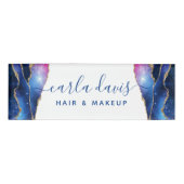 Badge D'identification Signature Script Agate Galaxy Céleste Stars (Devant)