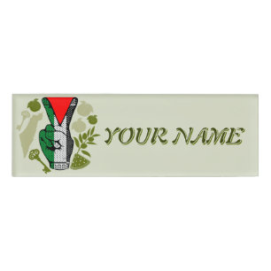 Badge D'identification Signe de victoire à la main Résistance Symbole du