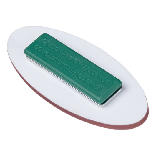 Badge D'identification Simple Elegant Script First Name Red Business (Dos)