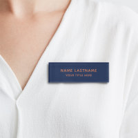 Simple minimaliste de base Titre bleu marine moder