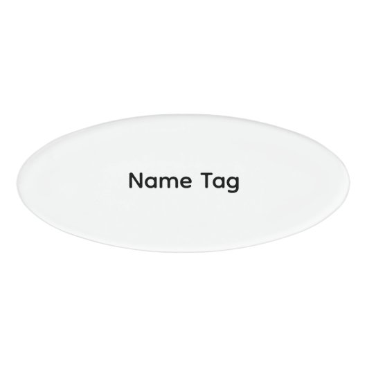 Badge D'identification Simple Personnalisé | Étiquette nominative (Devant)