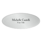 Badge D'identification Simple Plaine simple créative et durable (Devant)