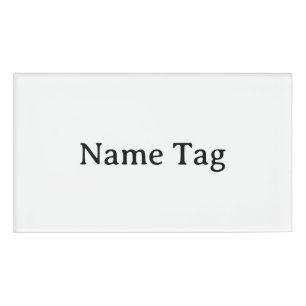 Badge D'identification Simple Professionnel 3,5" x 2"