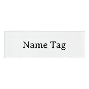 Badge D'identification Simple Professionnel 3" x 1"