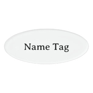 Badge D'identification Simple Professionnel 3" x 1,125"
