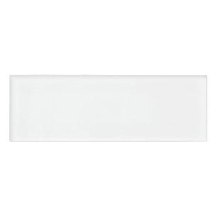 Badge D'identification Simplement Blanc Couleur Solide Personnalisez-Le P
