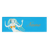 Badge D'identification Sirène avec Dreadlocks Thunder_Cove (Devant)