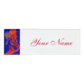 Badge D'identification sirène rouge de goupille- (Devant)