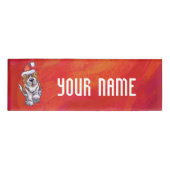 Badge D'identification St Bernard Noël En Rouge (Devant)