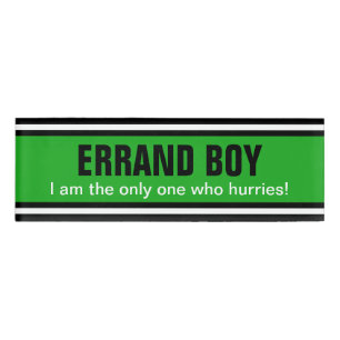 Badge D'identification STRIPES SPORTIVES - Vert Noir Blanc + vos idées
