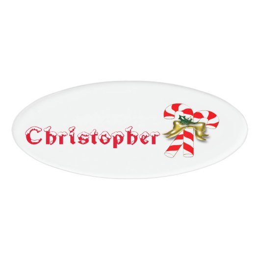 Badge D'identification Sucrerie 1 de Noël (Devant)