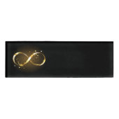 Badge D'identification Symbole d'infini doré (Devant)