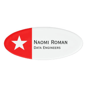 Badge D'identification Symboles simples - ÉTOILE COMPLÈTE + vos idées