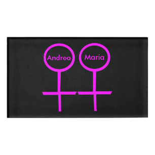 Badge D'identification Tag de nom des couples de lesbiennes