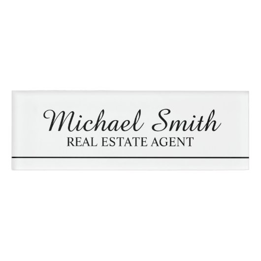 Badge D'identification Tag de nom personnalisé professionnel (Devant)