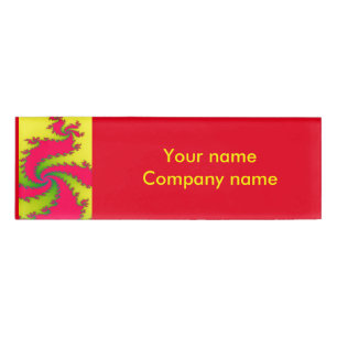 Badge D'identification Tag du Nouvel An chinois Dragon Fractal Custom Nam