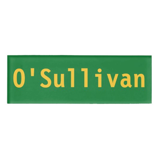 Badge D'identification Tag O'Sullivan (Devant)