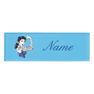 Badge D'identification Tattoo Girl Arm Up Thunder_Cove