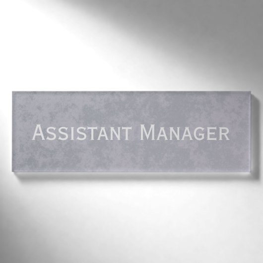 Badge D'identification Temps orageux Faux marbré avec nom (Devant)