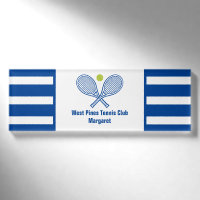 Tennis sur mesure Country Club Bleu rayé